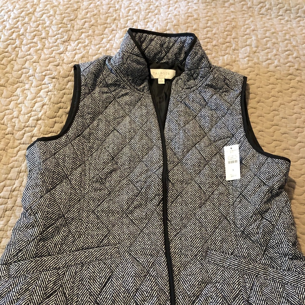 Talbots Herringbone Vest, Small NWT